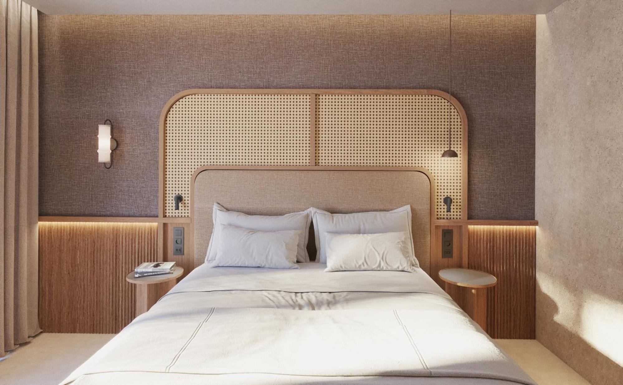 Sentido Apollo Palace เมซอนกิ ภายนอก รูปภาพ A bedroom at the hotel